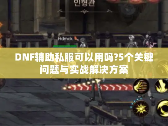 DNF辅助私服可以用吗?5个关键问题与实战解决方案