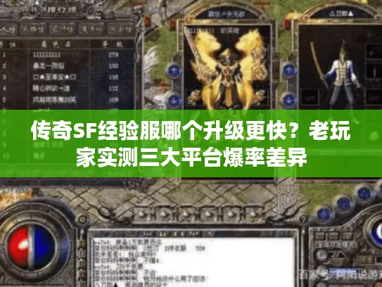 传奇SF经验服哪个升级更快？老玩家实测三大平台爆率差异