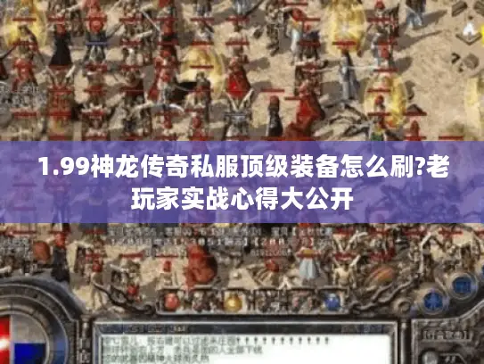 1.99神龙传奇私服顶级装备怎么刷?老玩家实战心得大公开