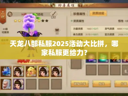 天龙八部私服2025活动大比拼,哪家私服更给力? 天龙八部私服2025活动大比拼,哪家私服更给力?