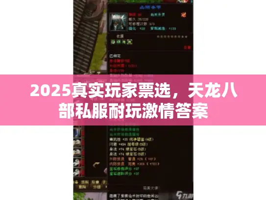 2025真实玩家票选，天龙八部私服耐玩激情答案