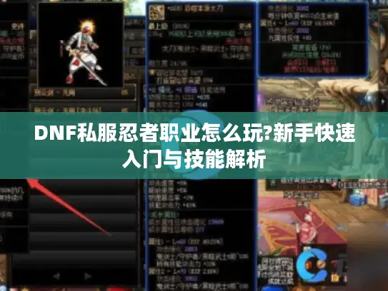 DNF私服忍者职业怎么玩?新手快速入门与技能解析