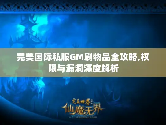 完美国际私服GM刷物品全攻略,权限与漏洞深度解析