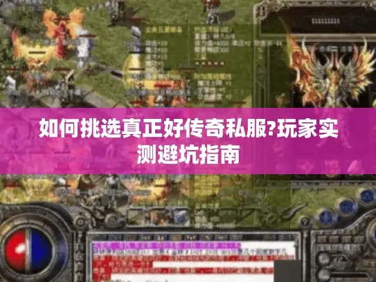 如何挑选真正好传奇私服?玩家实测避坑指南 如何挑选真正好传奇私服?玩家实测避坑指南