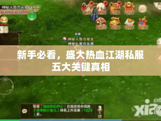 新手必看,盛大热血江湖私服五大关键真相 新手必看,盛大热血江湖私服五大关键真相