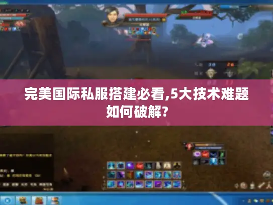完美国际私服搭建必看,5大技术难题如何破解? 完美国际私服搭建必看,5大技术难题如何破解?