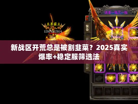 新战区开荒总是被割韭菜？2025真实爆率+稳定服筛选法