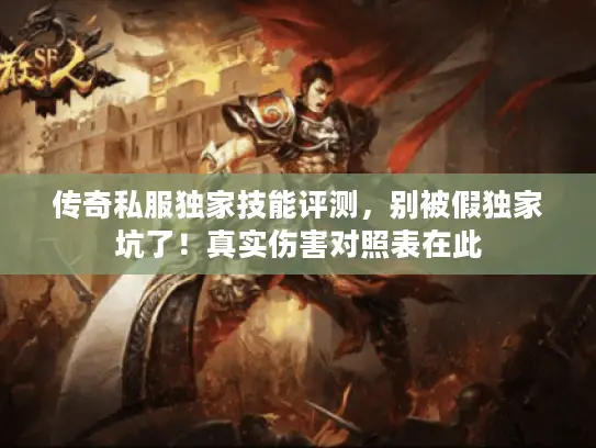 传奇私服独家技能评测，别被假独家坑了！真实伤害对照表在此