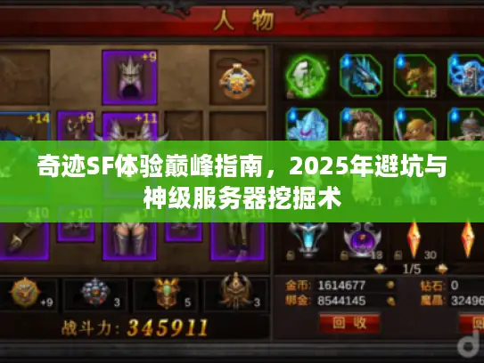 奇迹SF体验巅峰指南，2025年避坑与神级服务器挖掘术