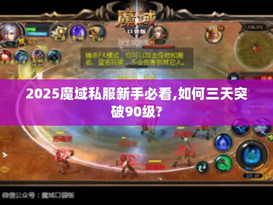 2025魔域私服新手必看,如何三天突破90级?