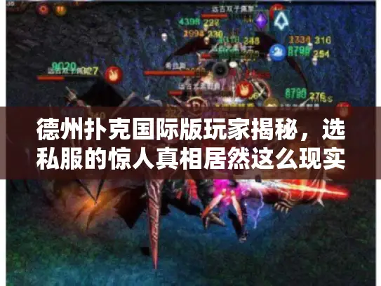 德州扑克国际版玩家揭秘，选私服的惊人真相居然这么现实