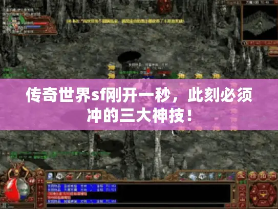 传奇世界sf刚开一秒,此刻必须冲的三大神技! 传奇世界sf刚开一秒,此刻必须冲的三大神技!