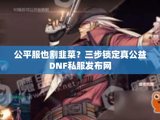 公平服也割韭菜?三步锁定真公益DNF私服发布网 公平服也割韭菜?三步锁定真公益DNF私服发布网