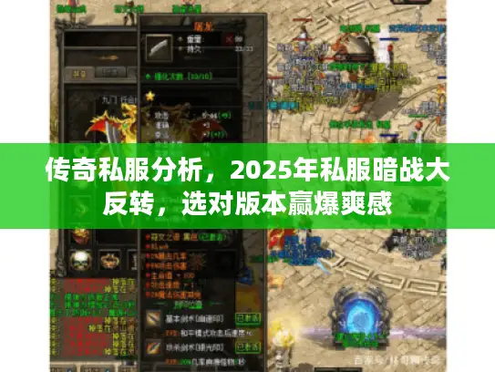 传奇私服分析，2025年私服暗战大反转，选对版本赢爆爽感