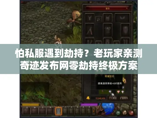 怕私服遇到劫持？老玩家亲测奇迹发布网零劫持终极方案