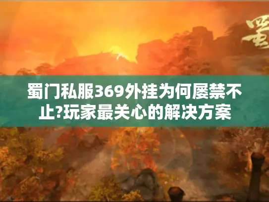 蜀门私服369外挂为何屡禁不止?玩家最关心的解决方案