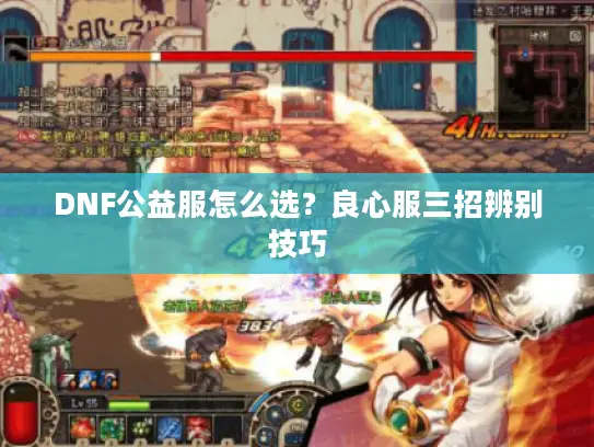 DNF公益服怎么选？良心服三招辨别技巧