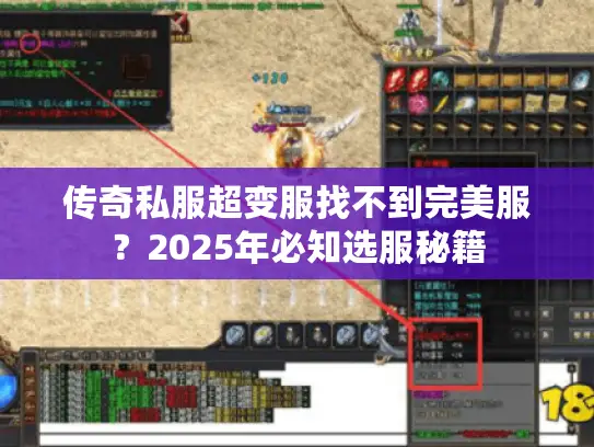 传奇私服超变服找不到完美服？2025年必知选服秘籍