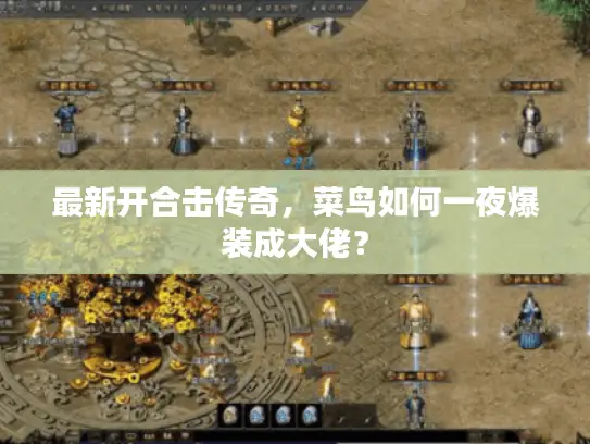 最新开合击传奇，菜鸟如何一夜爆装成大佬？