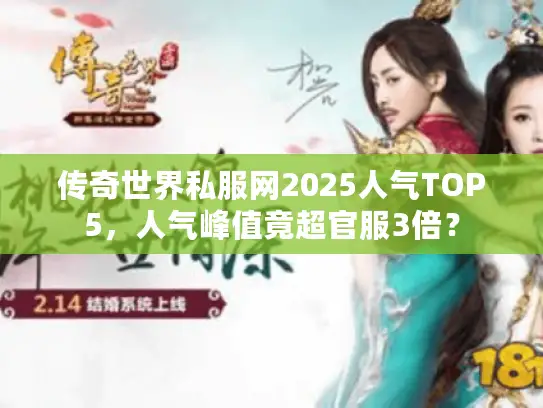 传奇世界私服网2025人气TOP5，人气峰值竟超官服3倍？
