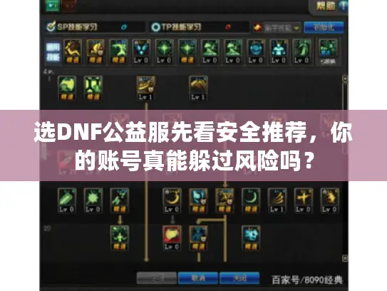 选DNF公益服先看安全推荐,你的账号真能躲过风险吗? 选DNF公益服先看安全推荐,你的账号真能躲过风险吗?