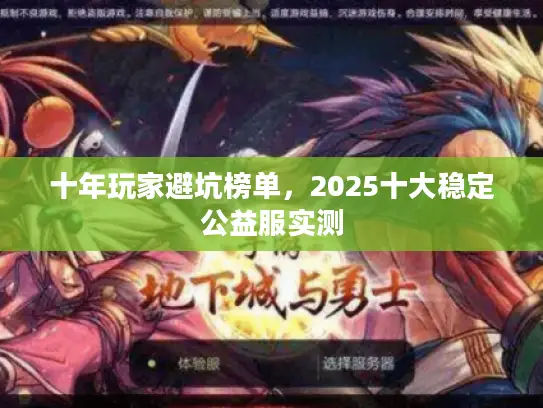 十年玩家避坑榜单，2025十大稳定公益服实测