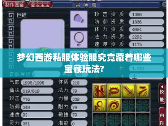 梦幻西游私服体验服究竟藏着哪些宝藏玩法? 梦幻西游私服体验服究竟藏着哪些宝藏玩法?