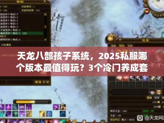 天龙八部孩子系统，2025私服哪个版本最值得玩？3个冷门养成套路揭秘