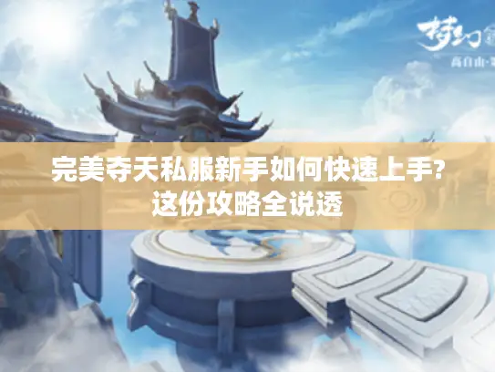 完美夺天私服新手如何快速上手?这份攻略全说透