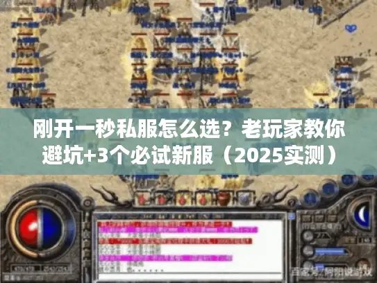 刚开一秒私服怎么选?老玩家教你避坑+3个必试新服(2025实测) 刚开一秒私服怎么选?老玩家教你避坑+3个必试新服(2025实测)