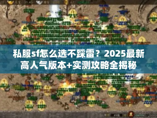 私服sf怎么选不踩雷？2025最新高人气版本+实测攻略全揭秘