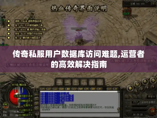 传奇私服用户数据库访问难题,运营者的高效解决指南 传奇私服用户数据库访问难题,运营者的高效解决指南