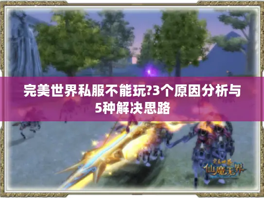 完美世界私服不能玩?3个原因分析与5种解决思路 完美世界私服不能玩?3个原因分析与5种解决思路