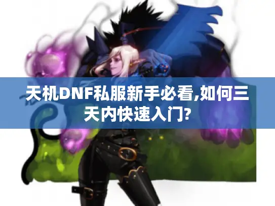 天机DNF私服新手必看,如何三天内快速入门?