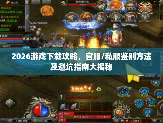 2026游戏下载攻略，官服/私服鉴别方法及避坑指南大揭秘