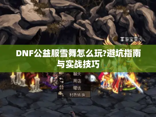 DNF公益服雪舞怎么玩?避坑指南与实战技巧