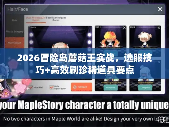 2026冒险岛蘑菇王实战，选服技巧+高效刷珍稀道具要点