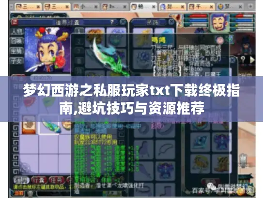 梦幻西游之私服玩家txt下载终极指南,避坑技巧与资源推荐 梦幻西游之私服玩家txt下载终极指南,避坑技巧与资源推荐