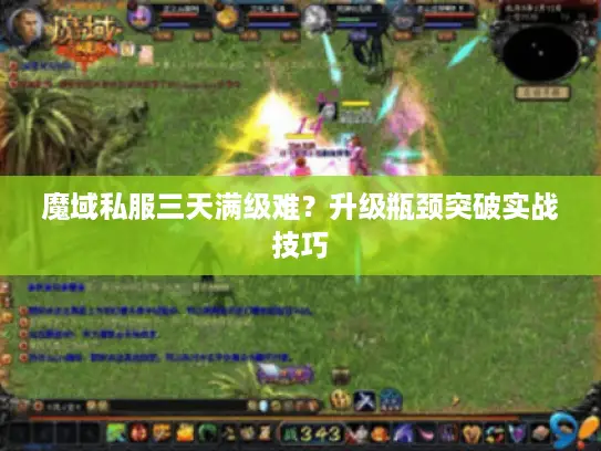 魔域私服三天满级难?升级瓶颈突破实战技巧 魔域私服三天满级难?升级瓶颈突破实战技巧