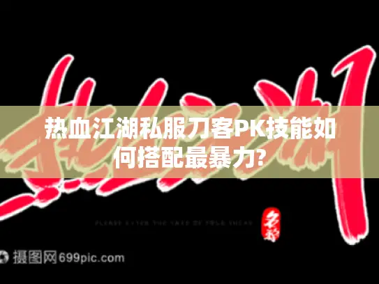 热血江湖私服刀客PK技能如何搭配最暴力?