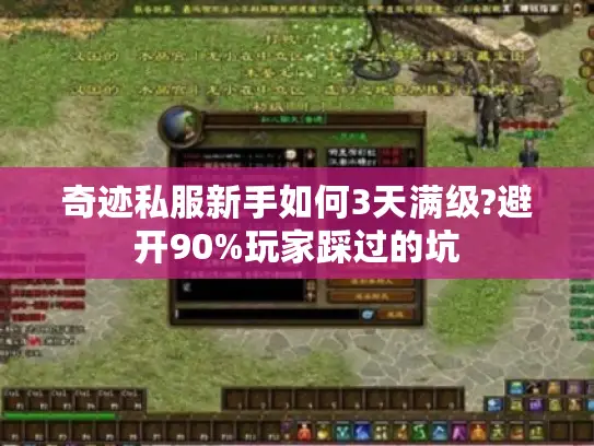 奇迹私服新手如何3天满级?避开90%玩家踩过的坑