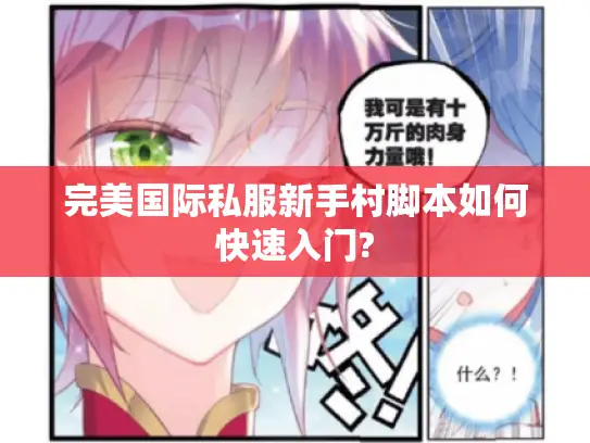 完美国际私服新手村脚本如何快速入门?