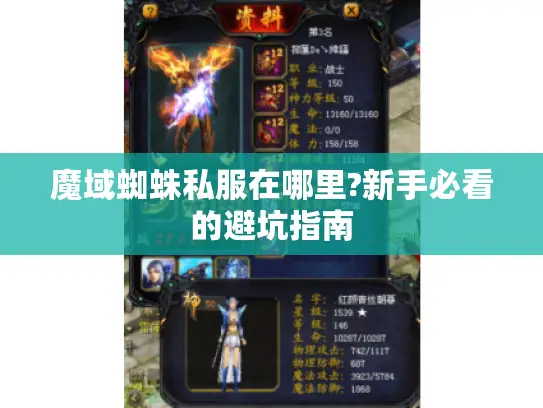 魔域蜘蛛私服在哪里?新手必看的避坑指南