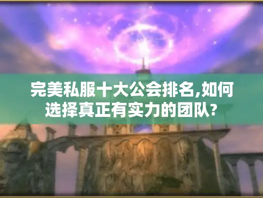 完美私服十大公会排名,如何选择真正有实力的团队? 完美私服十大公会排名,如何选择真正有实力的团队?