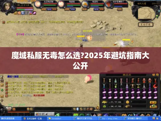 魔域私服无毒怎么选?2025年避坑指南大公开 魔域私服无毒怎么选?2025年避坑指南大公开