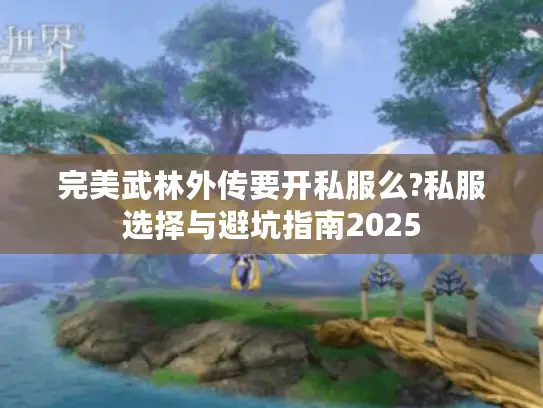 完美武林外传要开私服么?私服选择与避坑指南2025