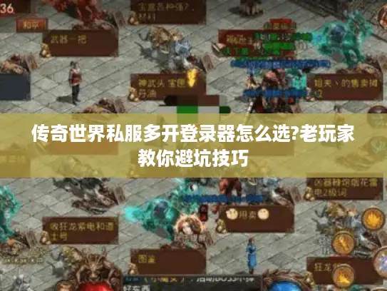 传奇世界私服多开登录器怎么选?老玩家教你避坑技巧