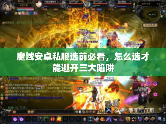 魔域安卓私服选前必看,怎么选才能避开三大陷阱 魔域安卓私服选前必看,怎么选才能避开三大陷阱