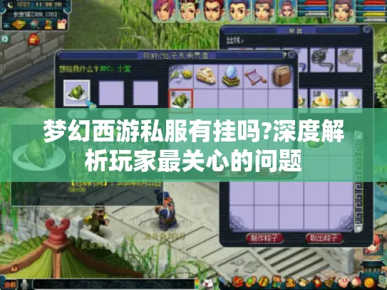 梦幻西游私服有挂吗?深度解析玩家最关心的问题