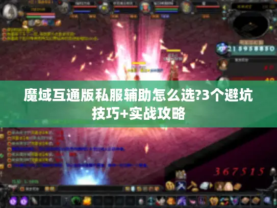魔域互通版私服辅助怎么选?3个避坑技巧+实战攻略
